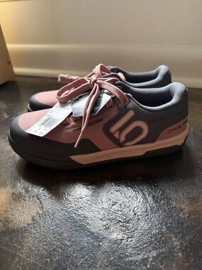 Women’s Two-Tone Pink and Gray Adidas Five Tens